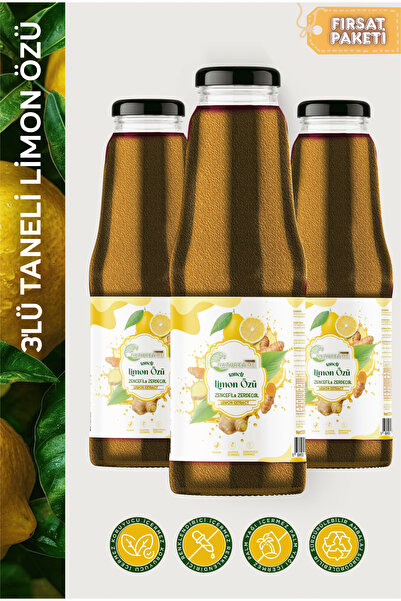 Naturetime Premium Taneli Limon Özü Zencefil ve Zerdeçallı %100 Doğal Organik...