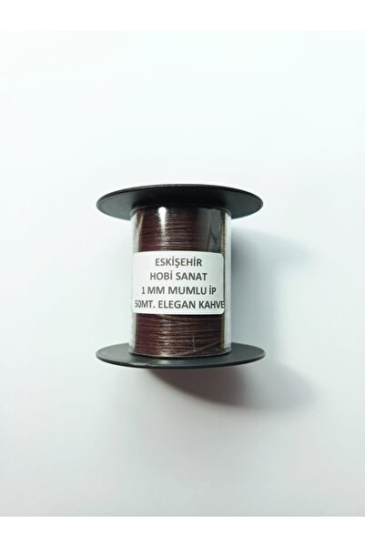 Eskişehir hobi sanat 1 mm, 50 de metri, culoare maro elegantă, șnur ceară, pi...