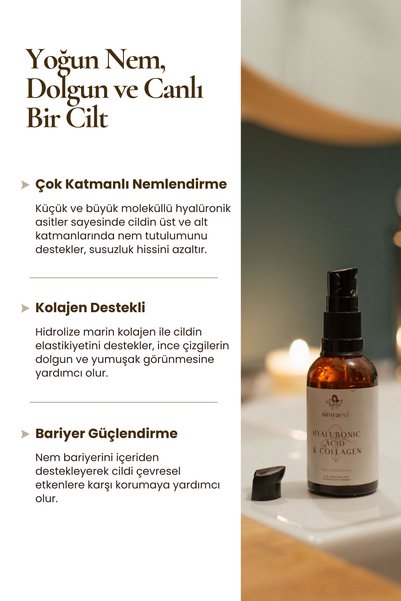 Simya Evi Hyaluronik Asit Ve Kolajenli Cilt Bakım Serumu (50 Ml)