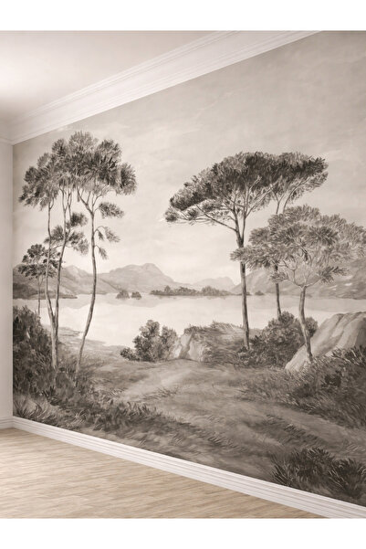 dekoartizan Ağaç Manzarası Tekstil Duvar Kağıdı