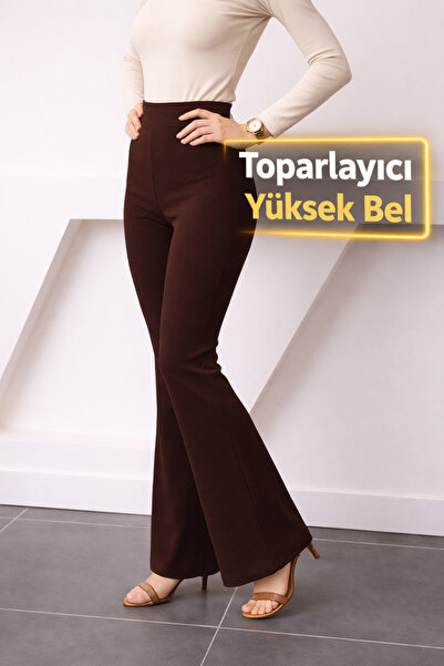 SMAC TREND TOPARLAYICI ÖN DİKİŞ DETAYLI TAYT PANTOLON