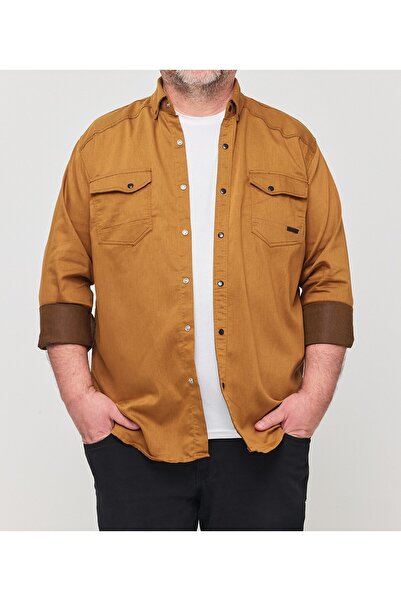 a02teks Men's Shirt Slim Fit Slim-Fitting Cotton Men's Denim Shirt