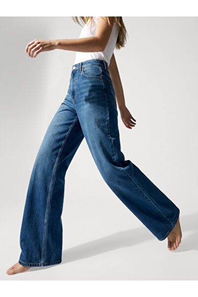 Nelli Studio Flexible Textured Wide Leg Jeans Ns015