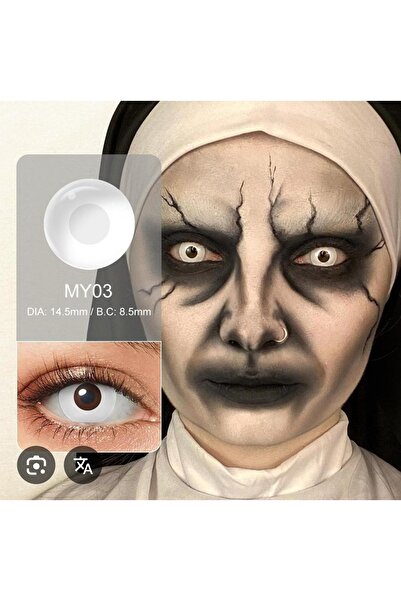 Eyeshop COSPLAY HD4 WHITE BEYAZ TONDA GÖZ lensi Kulanım suresi 1 yıllıktır.