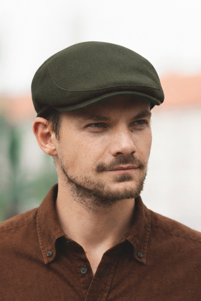 Capstories قبعة رجالية - قماش كشمير شتوي - مقاس قياسي