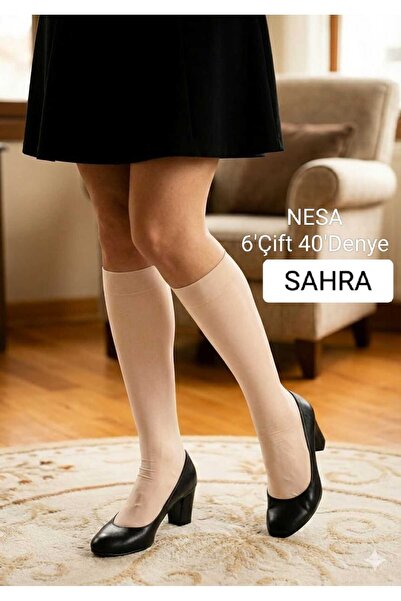 NESA 6'Pair Women's Medium Thick 40' Den Below-Knee Trouser Socks -51*Sahra