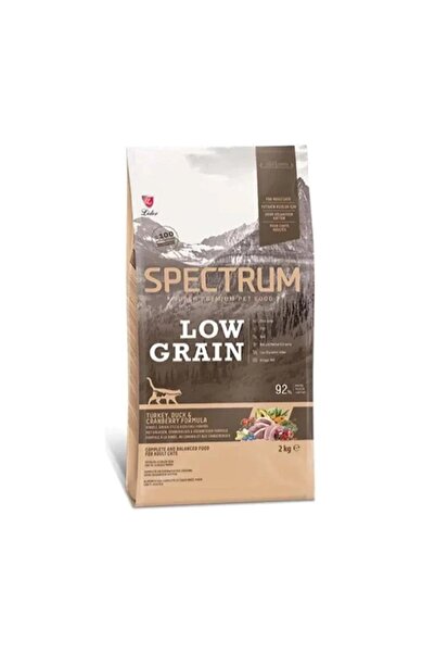 Spectrum Düşük Tahıllı Hindili Ördekli ve Yaban Mersinli Yetişkin Kedi Maması...
