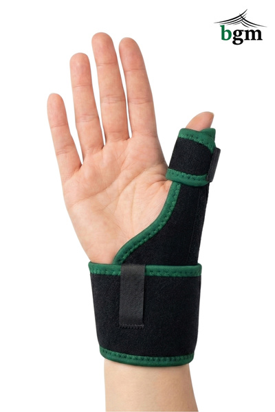 bgm دعامة دعم الإبهام السوداء، دعامة تثبيت Dequervain باللون الأسود