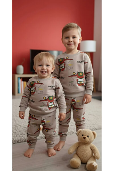 Pıtırkids Çocuk 2 İplik Pamuklu Pijama Takımı – Kışlık, Yumuşak Dokulu, Rahat...