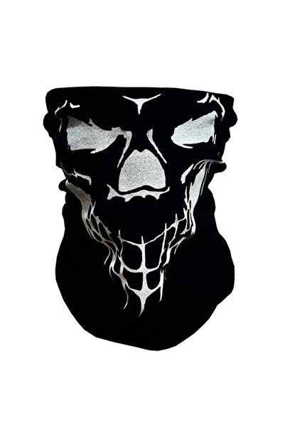 Genel Markalar BUFF (BANDANA) YÜZ MASKESİ KURU KAFA BASKILI SİYAH