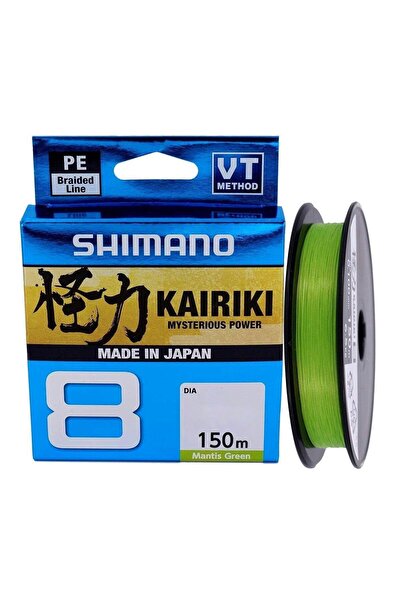 Shimano Kairiki Yeni Seri 8x Mantis Green 150m İp Misina (MADE IN JAPAN)