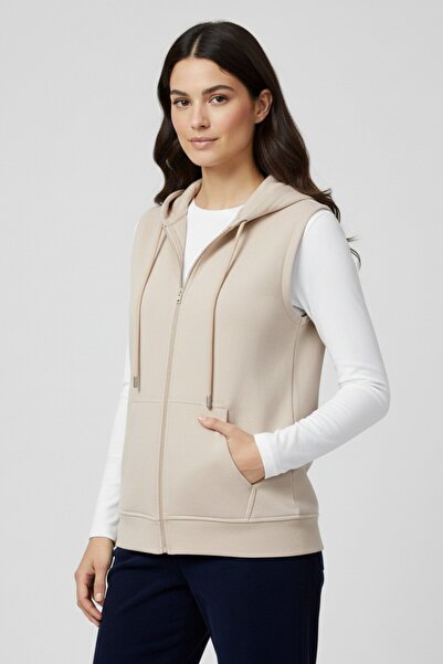 Syla Studio Gaul Women's Zero Sleeve Hooded Cardigan and Long Sleeve T-Shirt Set