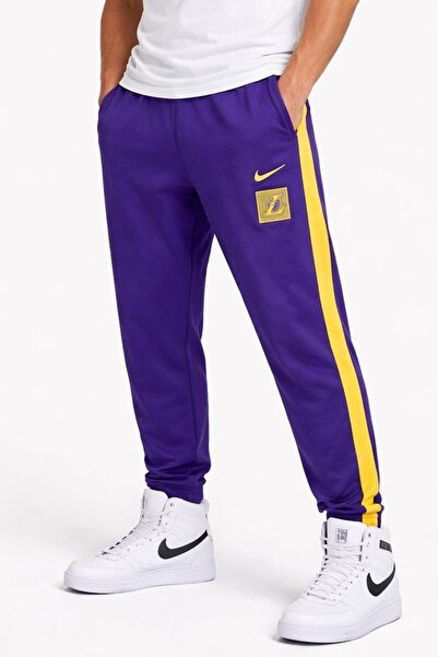 Nike Los Angeles Lakers Starting 5 Therma Fit Men's Sweatpants Purple