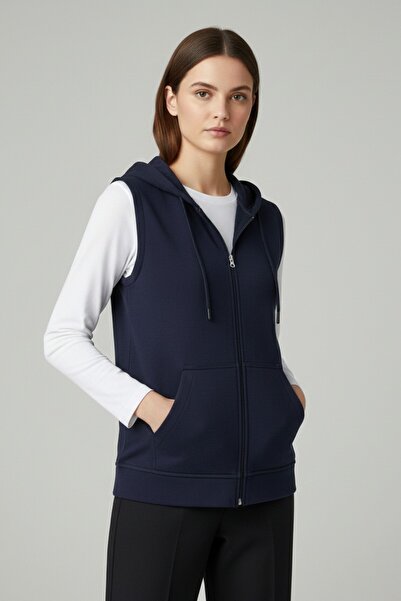 Syla Studio Gaul Women's Zero Sleeve Hooded Cardigan and Long Sleeve T-Shirt Set