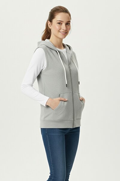 Syla Studio Gaul Women's Zero Sleeve Hooded Cardigan and Long Sleeve T-Shirt Set