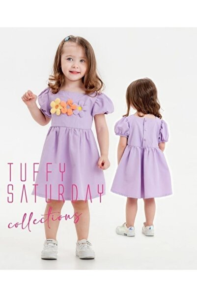 Tuffy İncibaby Poplin Fabric Summer Girl's Dress