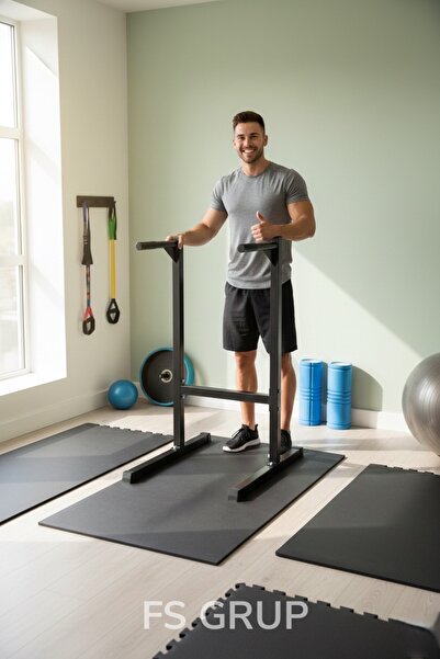 FSHOME FS GRUP | Fitness Kondisyon Aleti Ayaklı Paralel Bar (Dip Standı) – Di...