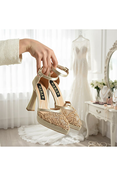 dabab shoes PEARLY Ten Pantofi de mireasă pentru femei, cu platformă, cu toc ...