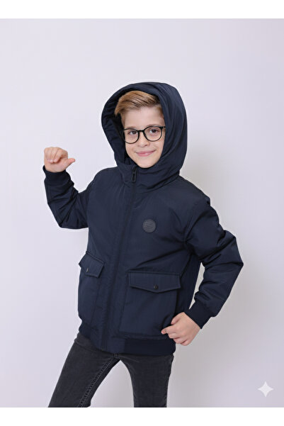 PIQUE Children's Coat Hooded Boy's Coat