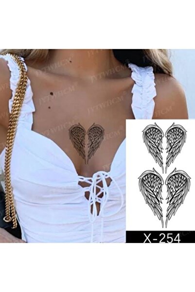 Be Best Unisex İkili Melek Kanadı Geçici Dövme EB740