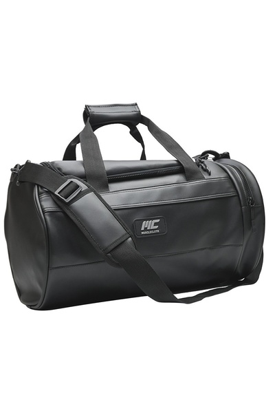 MUSCLECLOTH Elite Duffel Bag Cylinder Sports Bag Black