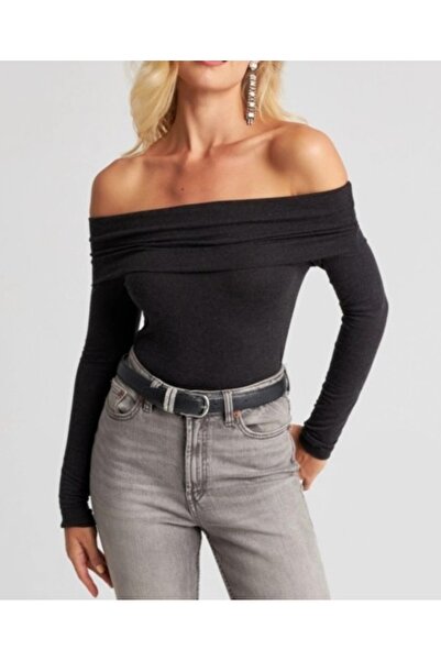 Be Best Women's Black Madonna Collar Blouse Be193