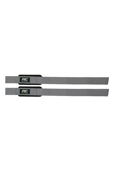 MUSCLECLOTH Padded Lifting Straps Gray