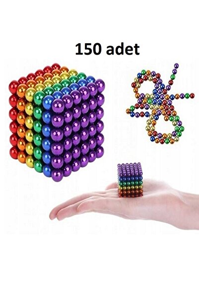 CAN OYUNCAK 6 Renkli 5mm Neocube Neodyum Mıknatıs Küp Sihirli Manyetik Toplar...