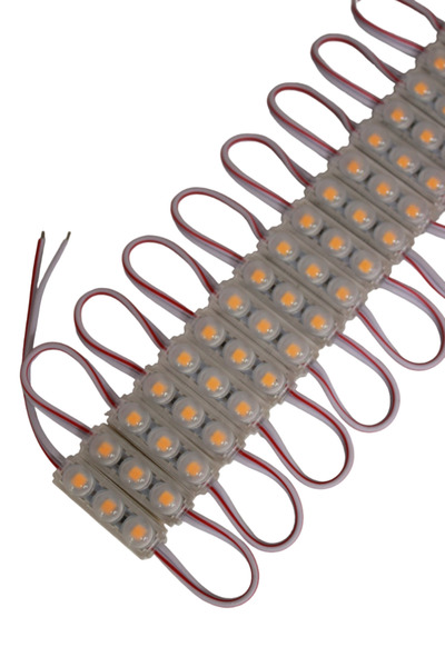 Hazar Led 12 Volt 0,48 Watt 3'lü Mercekli Mini Modül Led Sarı (Amber) Dış Mek...