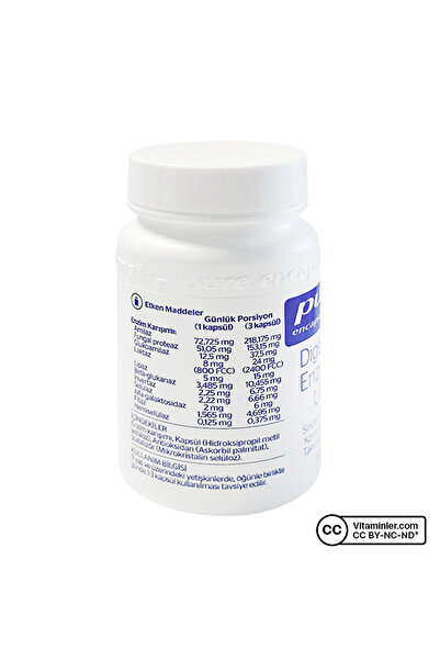 Pure Encapsulations Digestive Enzymes Ultra 60 Kapsül