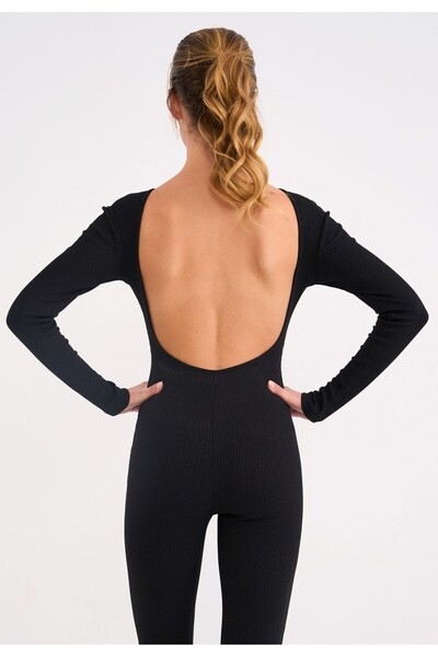 La Sarta Zarina Γυναικεία Καμιζόλα Μαύρη Ολόσωμη φόρμα