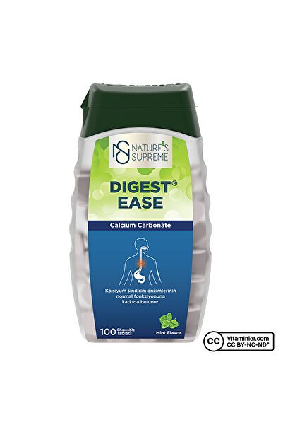 Nature's Supreme Digest Ease 100 Çiğnenebilir Tablet