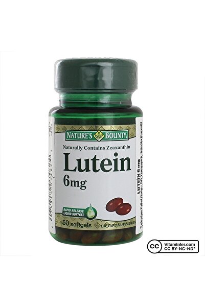 Nature's Bounty Lutein 6 Mg 50 Kapsül