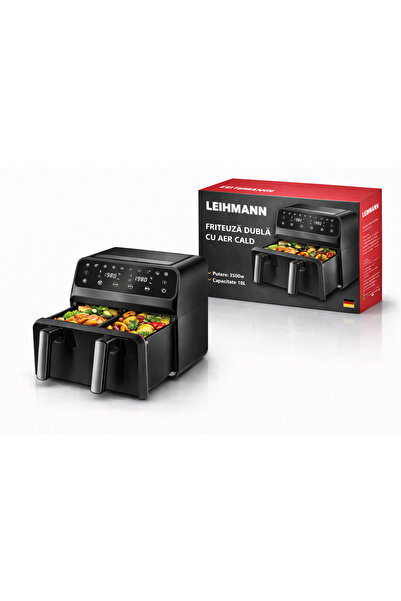 LEIHMANN Friteuza cu aer cald 10L cu cos dublu