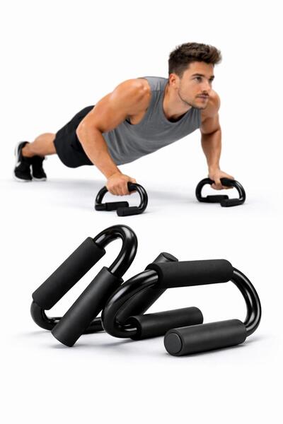 Buffer Siyah Push Up Stands Profesyonel Şınav Aleti