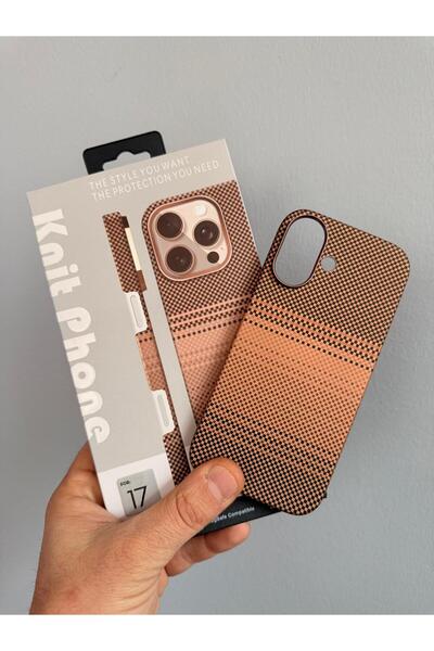 KNT PHONE İphone 17 Uyumlu Ekoseli Kevlar Case