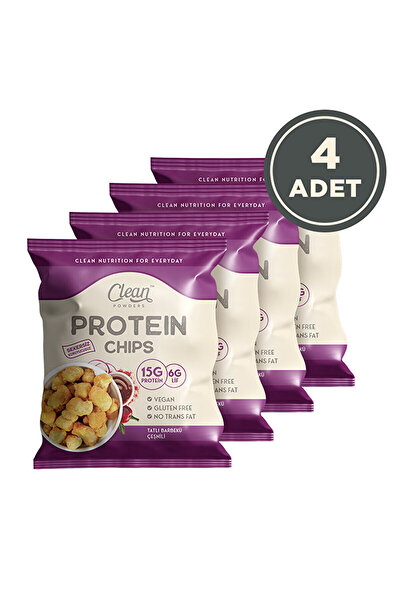 Clean Powders رقائق البروتين 50 جرام شواء حلو 4 قطع