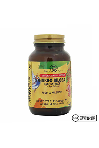 Solgar Ginkgo Biloba Leaf Extract 60 Kapsül