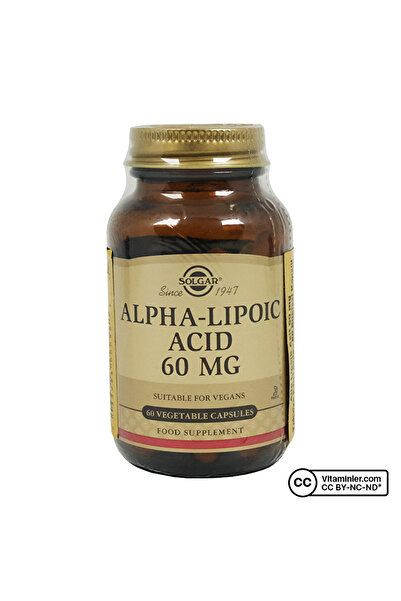 Solgar Alfa Lipoik Asit 60 mg 60 Kapsül
