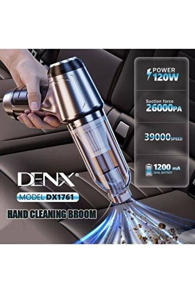 Dinx مكنسة كهربائية محمولة للسيارة بقوة 120 واط