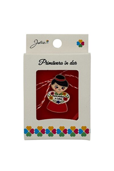 Flippy Martisor Brosa Mica in Cutie, Dimensiune Brosa 2.5-3 cm, Material Meta...