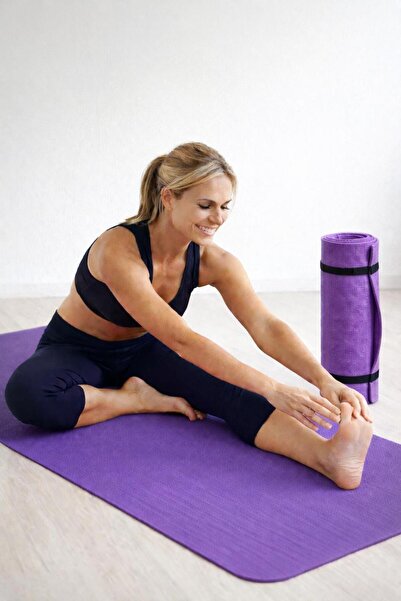 Buffer Orta Boy Mor Pilates Yoga Matı - Pilates Minderi - 140 X 50 Cm - Mat -...