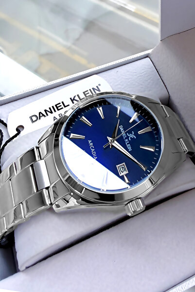 Daniel Klein Erkek Kol Saati 3 Atm Su Geçirmez Gümüş Renk & Çelik Kordon (DFN...