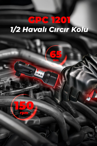 G GAPTOOLS 1/2 Havalı Cırcır Kolu Gpc1201