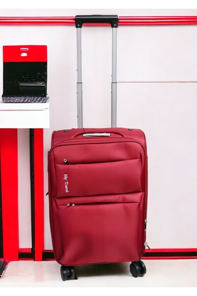 OEM Troler My Travel B-001, mic 20", 4 roți pivotante, 50x35x25 cm, roșu
