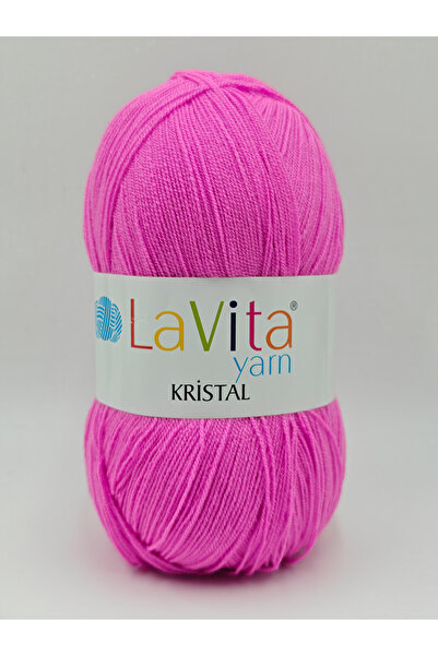 LaVita Yarn Kristal El Örgü İpi %100 Akrilik 100gr (4144 FUŞYA)