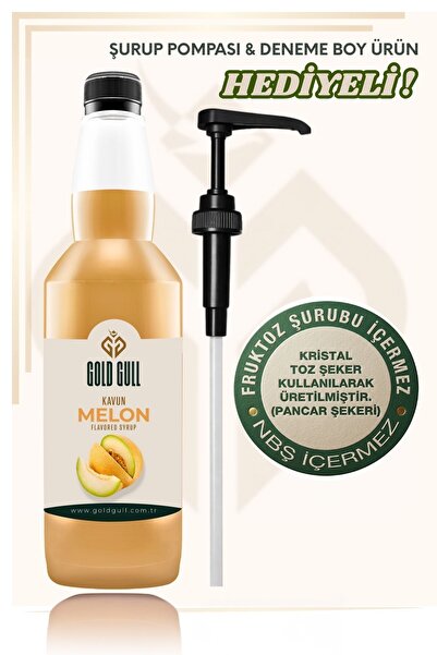 gold gull Kavun Aromalı Kahve & Meyve Şurubu 700 ml.