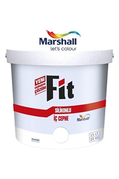 Marshall Fit Silikonlu İç Cephe Boyası 15 Lt Buz Beyazı