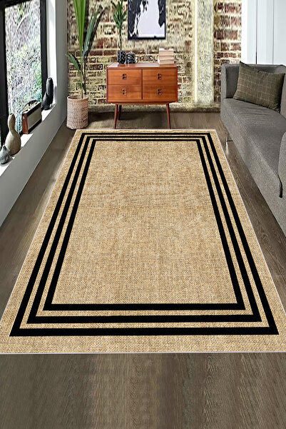 Decomia Home Covoraș digital anti-alunecare, lavabil, din paie. Covor pentru ...