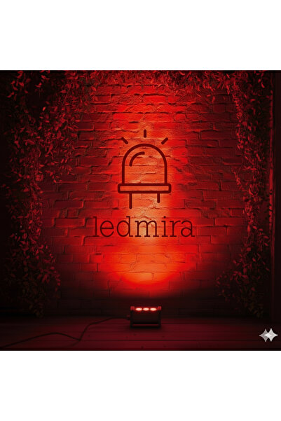 Ledmira 3w - 10cm Kırmızı Renk Işık Wallwasher Duvar, Minare Ve Ağaç Aydınlatma